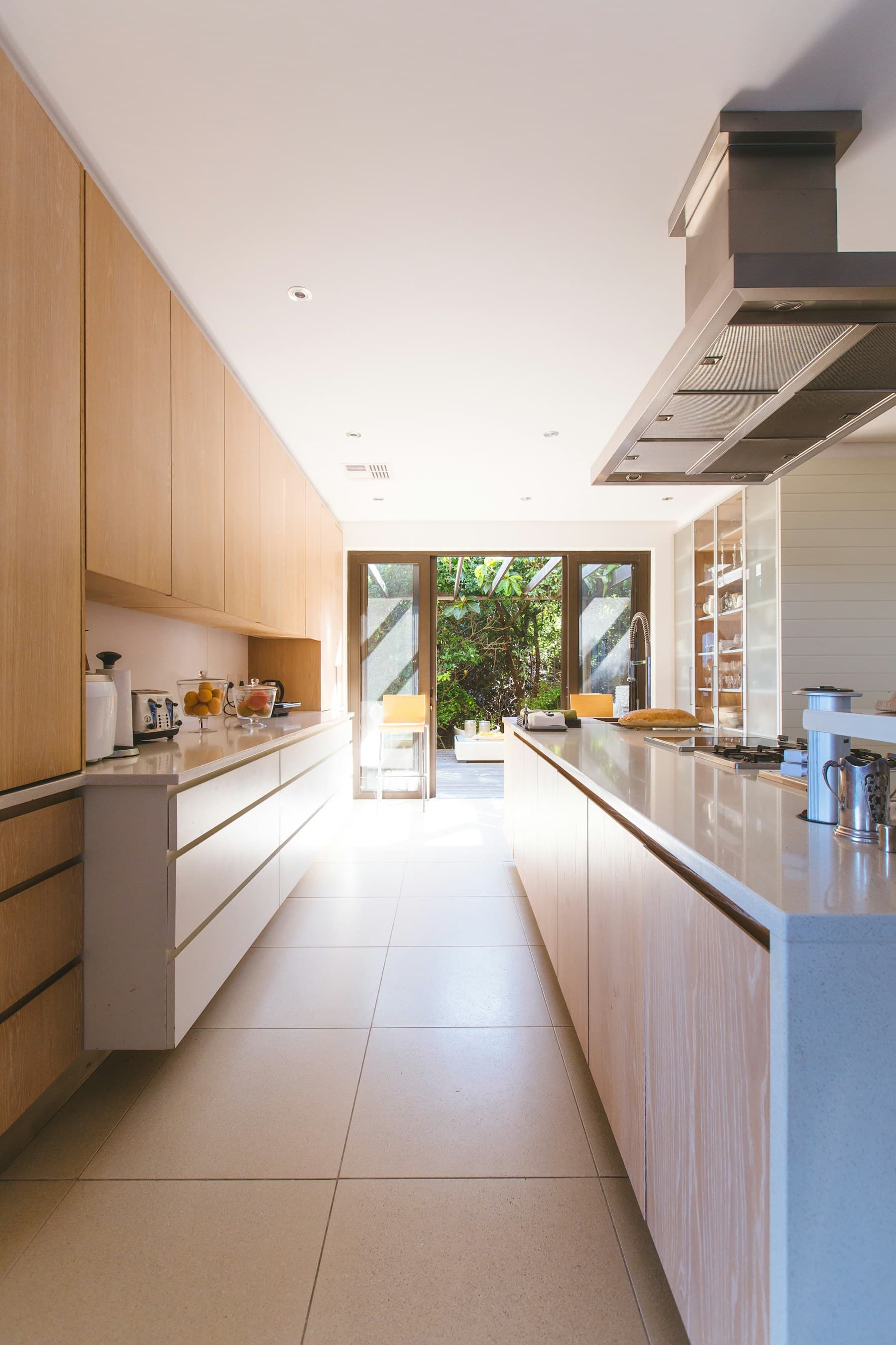 Natural materials and a considered arrangement of furniture in a warm interior